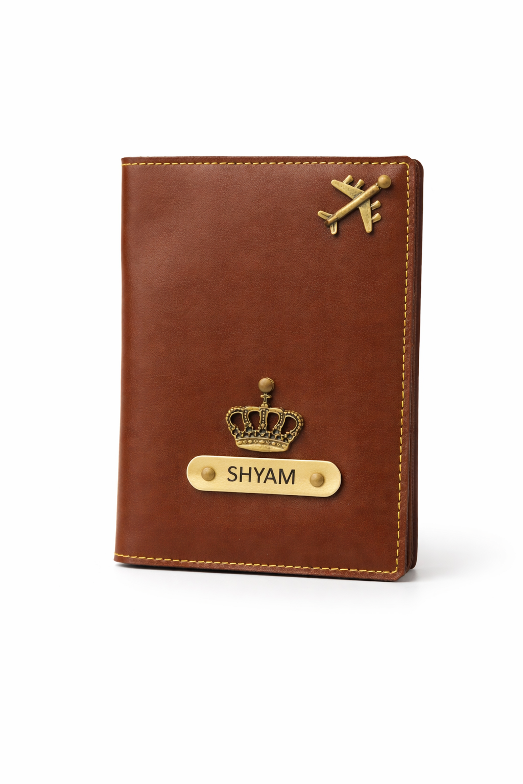 Personalized Leather Passport Cover with Name & Charms | Travel Gift
