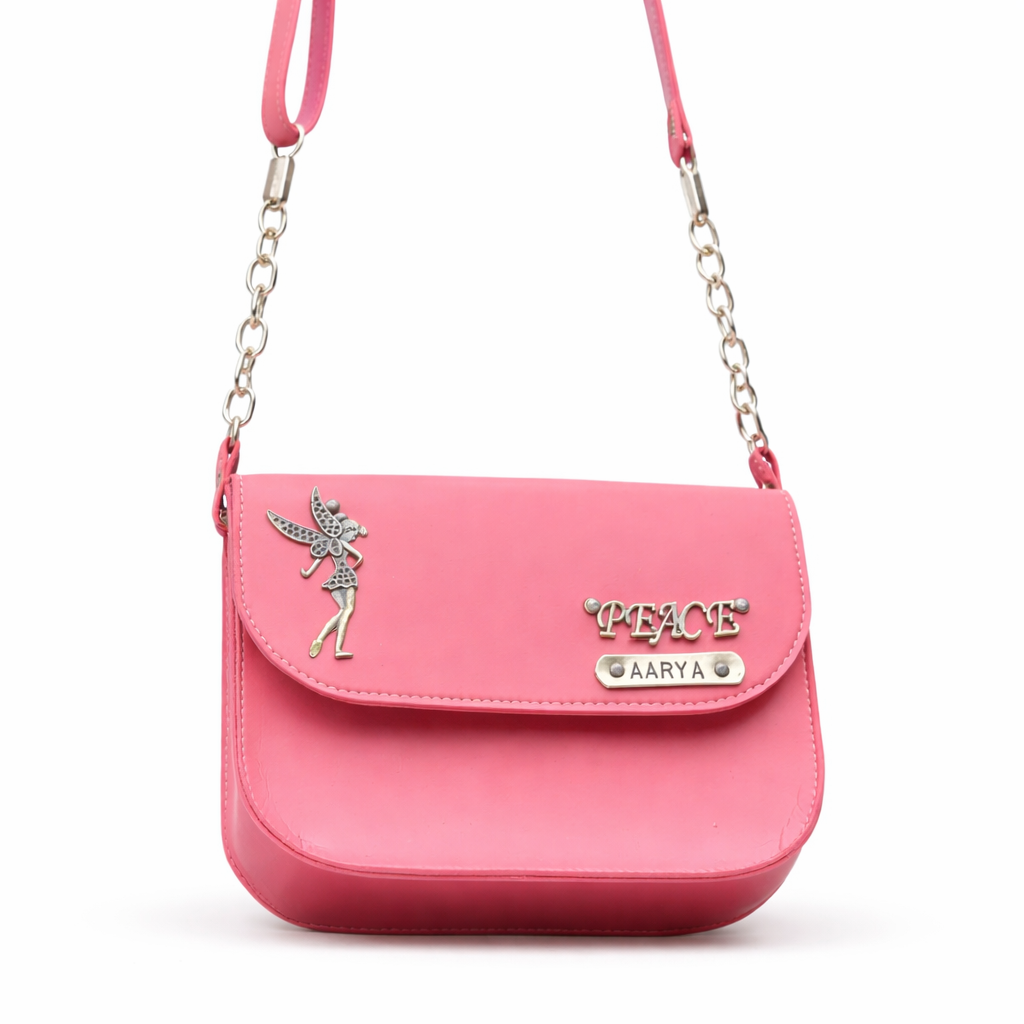 Personalized Sling Bag – Custom Name & Charm