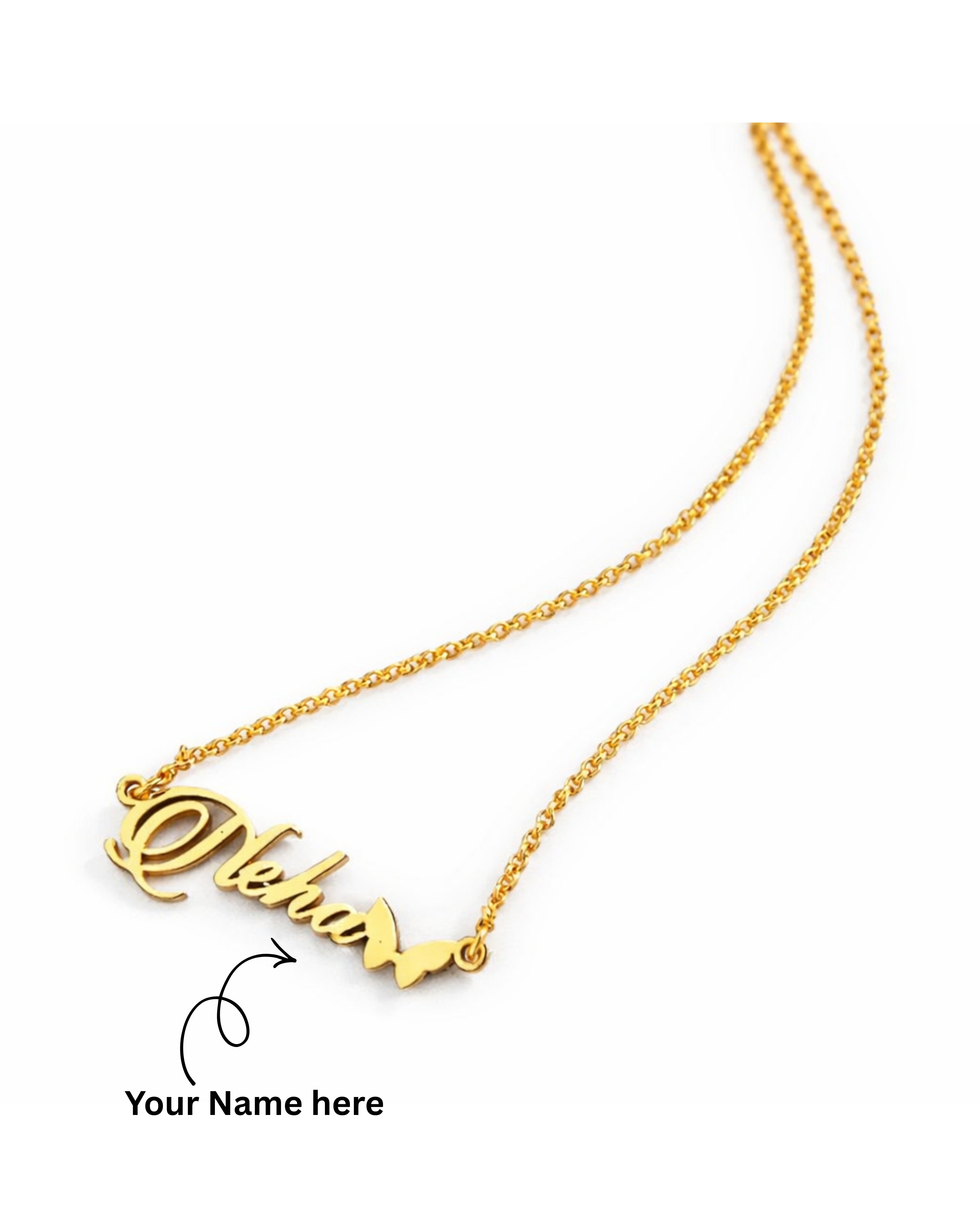 Personalized Name Necklace – Gold Finish