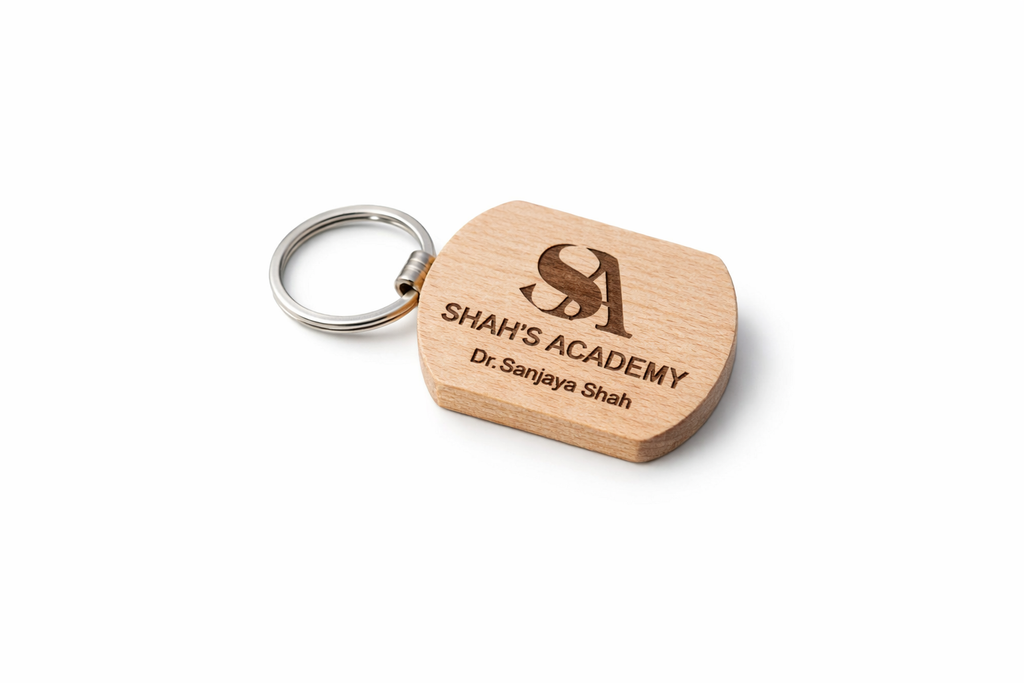 Personalized Wooden Photo Keychain – Custom Engraved Portrait