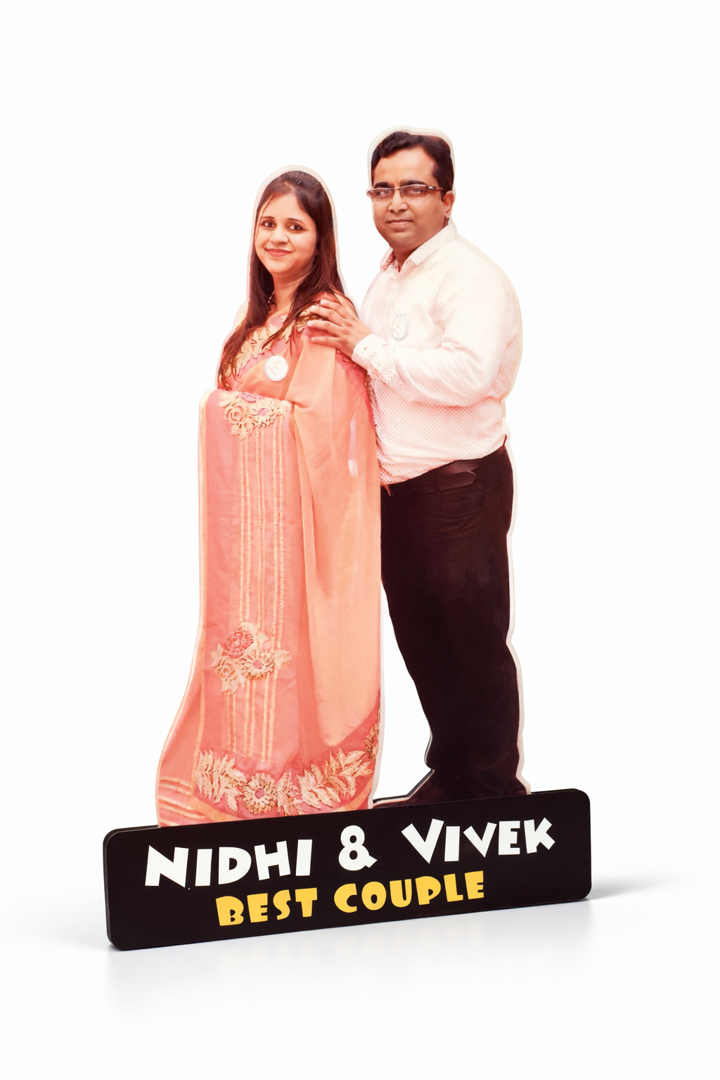 Personalized Couple Photo Stand – Premium Cutout Keepsake