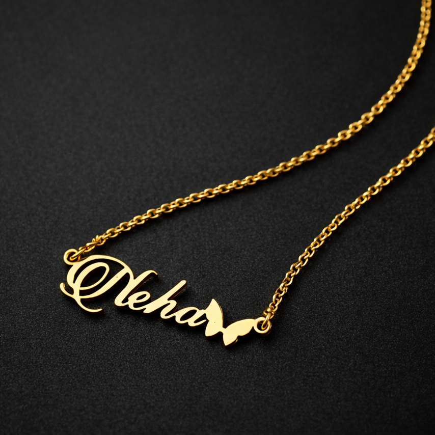 Personalized Name Necklace – Gold Finish