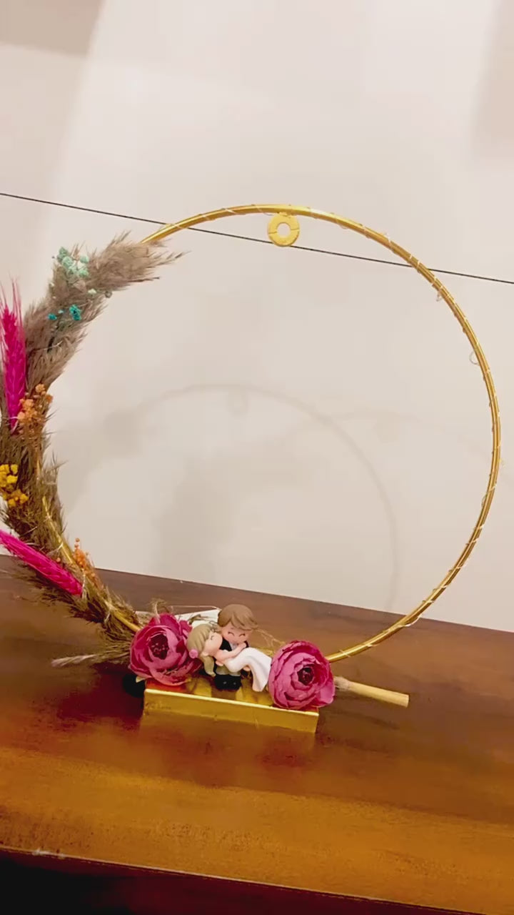 Customized Resin Hoop Photo Frame with LED Fairy Lights